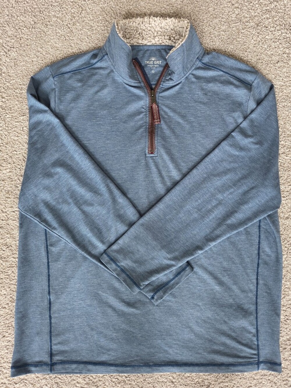 True Grit Blue Half-Zip Pullover